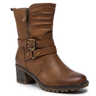 GO SOFT 9717-18808B-16R Brązowy. Brązowe botki GO SOFT, bez wzorów, ze skóry ekologicznej, bez obcasa, bez zapięcia. Za 199.99 zł.