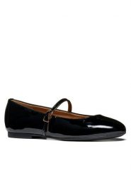 Geox Baleriny D New Palmaria D664JA 66 C9999 Czarny. Czarne baleriny Geox, bez wzorów, z lakierowanej skóry, bez obcasa. Za 449.99 zł.