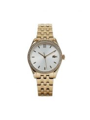 Lacoste Zegarek Tuilerie 2001324 Złoty. Żółte, analogowe zegarki Lacoste, złote. Za 939.99 zł.