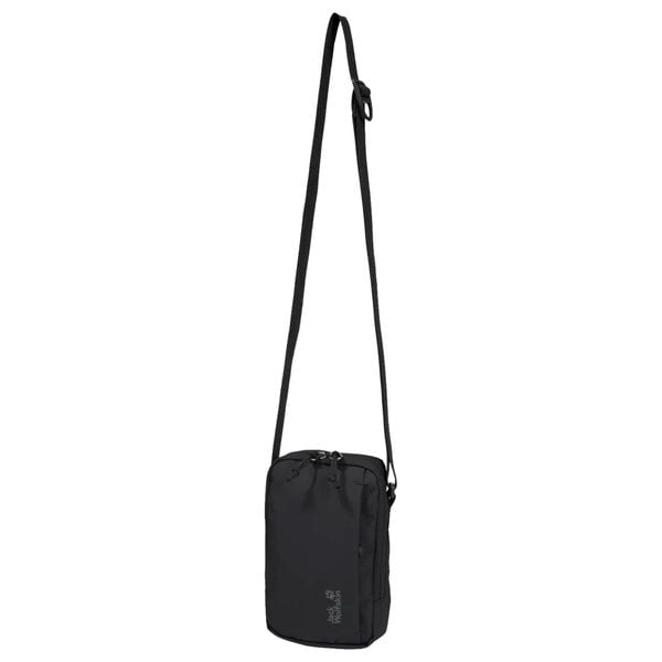 Saszetka Jack Wolfskin Konya 1. Czarne torby na ramię Jack Wolfskin, bez wzorów, z materiału, bez dodatków. Za 79.99 zł.