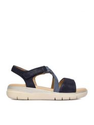 Go Soft Sandały CEO-WB-TEYLOR-07 Granatowy. Niebieskie sandały GO SOFT, bez wzorów, ze skóry, bez obcasa, na płaskiej podeszwie, bez zapięcia. Za 169.99 zł.