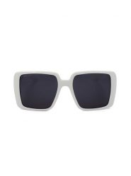 Gucci Damskie okulary przeciwsłoneczne w kolorze biało-szarym rozmiar: 54. Białe okulary przeciwsłoneczne Gucci, bez wzorów, z tworzywa sztucznego. Za 830.67 zł.