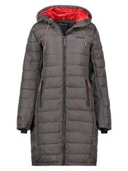 Geographical Norway Płaszcz pikowany "Aroma" w kolorze szarym rozmiar: S. Szare płaszcze Geographical Norway, s, bez wzorów, bez kaptura. Za 234.97 zł.