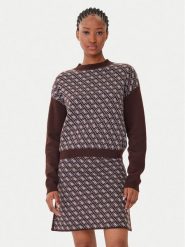 Guess Golf W5BR23 Z3JD2 Brązowy Relaxed Fit. Brązowe golfy Guess, xl, z aplikacjami, z syntetyku, bez ramiączek. Za 369.99 zł.