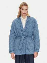 Munthe Kurtka jeansowa Fridolf 251153425108 Niebieski Relaxed Fit. Niebieskie kurtki Munthe, bez wzorów, z bawełny, bez kaptura. Za 799.99 zł.