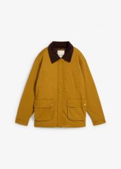 Parka oversize. Zielone parki bonprix, ze sztruksu, bez kaptura. Za 299.99 zł.