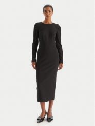 PINKO Sukienka koktajlowa 105670 A2QV Z99 Czarny Regular Fit. Czarne sukienki Pinko, bez wzorów, z syntetyku, wizytowe, bez kołnierzyka, bez ramiączek. Za 1,379.00 zł.