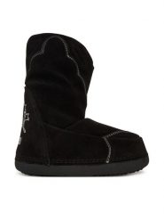Inuikii Śniegowce Cowboy Emboidery 1002.024.0031 Czarny. Czarne botki Inuikii, bez wzorów, ze skóry, bez obcasa, na koturnie, bez zapięcia. Za 1,569.00 zł.