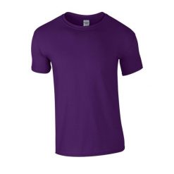 Koszulka Softstyle Dla Dorosłych Unisex. Fioletowe bluzki GILDAN, xl, bez wzorów, sportowe, bez kołnierzyka, bez ramiączek. Za 33.99 zł.