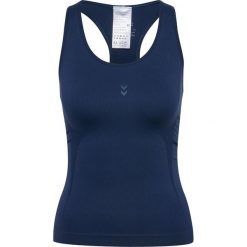 Damski tank top Hummel Flow. Niebieskie topy Hummel, bez wzorów, bez kołnierzyka, bez ramiączek. Za 207.50 zł.