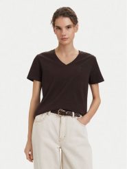 Beverly Hills Polo Club T-Shirt P-SS26W-TS5165187 Brązowy ciemny Regular Fit. Brązowe koszulki polo Beverly Hills Polo Club, s, bez wzorów, z bawełny, bez kołnierzyka, bez ramiączek. Za 139.99 zł.