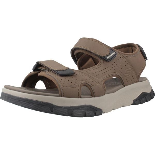 Sandały SKECHERS WAGNER AVALON Brązowy. Brązowe sandały Skechers, bez wzorów, z materiału, bez obcasa, bez zapięcia. Za 290.00 zł.