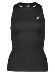 Asics Top sportowy w kolorze czarnym rozmiar: S. Czarne koszulki sportowe Asics, bez wzorów, z materiału, bez ramiączek, outdoorowe. Za 60.73 zł.