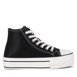 Trampki Sprandi. Czarne trampki Sprandi, bez wzorów, bez zapięcia. Za 119.99 zł.