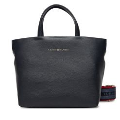 Torebka Tommy Hilfiger. Niebieskie torebki klasyczne TOMMY HILFIGER, bez wzorów, bez dodatków. Za 599.99 zł.