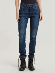 G-Star Dżinsy - Slim fit - w kolorze niebieskim rozmiar: W27/L32. Niebieskie jeansy G-Star, l, z aplikacjami. Za 171.68 zł.