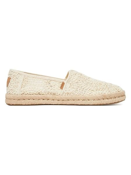 TOMS Espadryle w kolorze kremowym rozmiar: 42,5. Brązowe espadryle Toms, bez wzorów, bez obcasa, bez zapięcia. Za 176.50 zł.