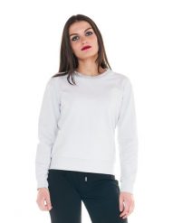 Damska bluza z okrągłym dekoltem Cristal Shine. Szare bluzy LEONE 1947 APPAREL, na lato, l, bez wzorów, z bawełny, z kapturem. Za 147.31 zł.
