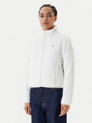 Tommy Jeans Kurtka przejściowa DW0DW20958 Biały Regular Fit. Białe kurtki Tommy Jeans, m, bez wzorów, z jeansu, bez kaptura. Za 649.99 zł.
