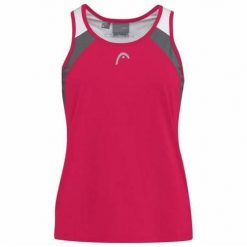 Koszulka bez rękawów damska CLUB 22 Tank Top. Czerwone koszulki sportowe Head, bez wzorów, z poliesteru, bez ramiączek, tenisowe. W wyprzedaży za 101.50 zł.