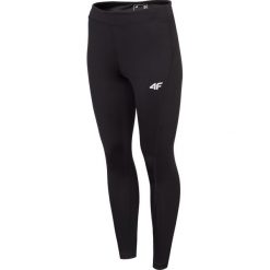 Legginsy treningowe damskie SPDF302 - głęboka czerń. Legginsy 4f, bez wzorów, z dzianiny. W wyprzedaży za 69.99 zł.