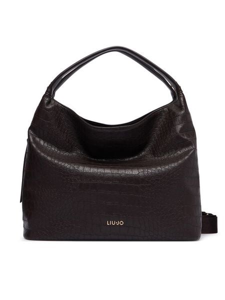 Liu Jo Torebka AF6057 ES042 Brązowy ciemny. Brązowe shopper Liu Jo, bez wzorów, ze skóry, bez dodatków. Za 679.99 zł.