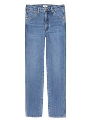 Wrangler Dżinsy - Slim fit - w kolorze niebieskim rozmiar: W29/L34. Niebieskie jeansy Wrangler, l, z aplikacjami, z podwyższonym stanem. Za 148.45 zł.