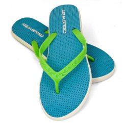 Japonki basenowe damskie Aqua Speed Loma. Niebieskie klapki Aqua-Speed, bez wzorów, bez obcasa. Za 47.99 zł.