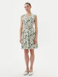 Weekend Max Mara Sukienka letnia Osiris 2515621022650 Zielony Regular Fit. Zielone sukienki Weekend Max Mara, na lato, s, bez wzorów, z bawełny, bez kołnierzyka, bez ramiączek. Za 629.99 zł.