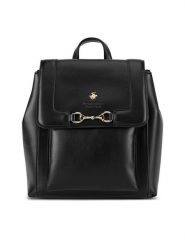 Beverly Hills Polo Club Plecak BHPC-K-043-06 Czarny. Czarne plecaki Beverly Hills Polo Club, bez wzorów, z materiału. Za 249.99 zł.
