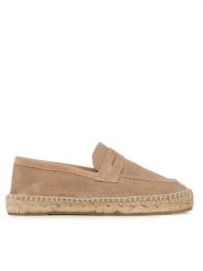 Manebi Espadryle Loafers Espadrilles W 1.9 LW Beżowy. Brązowe espadryle Manebi, bez wzorów, ze skóry, bez obcasa, bez zapięcia. Za 699.99 zł.