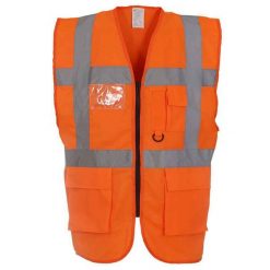 Kamizelka Odblaskowa Unisex Dla Dorosłych Z Recyklingu. Brązowe koszulki sportowe YOKO, bez wzorów, bez ramiączek. Za 81.99 zł.