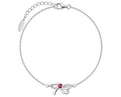 Bransoletka srebrna z cyrkonią - kokardka. Szare bransoletki Apart, z cyrkonią, srebrne. Za 159.00 zł.