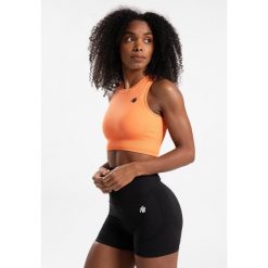 Olivia Bezszwowe Crop Top - Peach. Brązowe biustonosze GORILLA WEAR, bez wzorów. Za 192.00 zł.