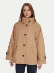 United Colors Of Benetton Trencz 2QJYDN07Y Beżowy Regular Fit. Brązowe płaszcze United Colors of Benetton, xl, bez wzorów, z bawełny, bez kaptura. Za 419.99 zł.