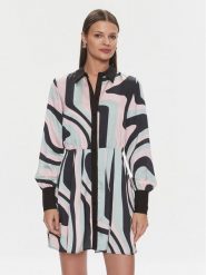 Silvian Heach Sukienka koszulowa Mini GPP24333VE Kolorowy Regular Fit. Sukienki Silvian Heach, bez wzorów, z syntetyku, bez kołnierzyka, bez ramiączek, mini, koszulowe. Za 189.99 zł.