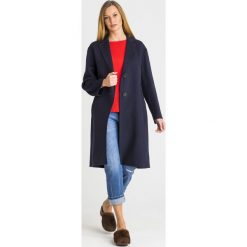 PŁASZCZ LINZ double virgin wool Weekend Max Mara. Niebieskie płaszcze Weekend Max Mara, bez wzorów, z tkaniny, bez kaptura. Za 1,517.40 zł.