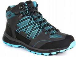 Damskie buty trekkingowe Samaris Mid RWF539. Niebieskie trekkingi Regatta, z gumy, trekkingowe. Za 331.99 zł.