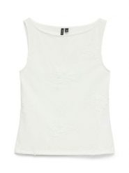 Vero Moda Top w kolorze białym rozmiar: XL. Białe topy Vero Moda, xl, bez wzorów, bez kołnierzyka, bez ramiączek. Za 72.95 zł.