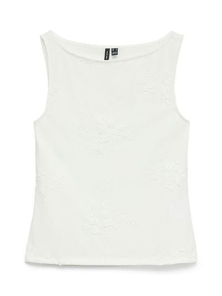Vero Moda Top w kolorze białym rozmiar: S. Białe topy Vero Moda, s, bez wzorów, bez kołnierzyka, bez ramiączek. Za 75.34 zł.