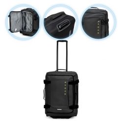 Walizka podróżna KADVA Lazio. Czarne walizki KADVA, bez wzorów. Za 249.99 zł.