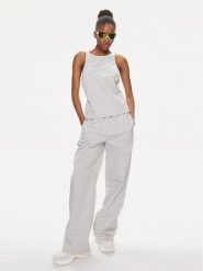 Calvin Klein Jeans Top Parachute J20J223131 Szary Relaxed Fit. Szare topy Calvin Klein Jeans, s, bez wzorów, z jeansu, bez kołnierzyka, bez ramiączek. Za 219.99 zł.