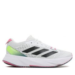 Buty do biegania adidas. Białe obuwie sportowe Adidas, bez zapięcia, do biegania. Za 479.99 zł.