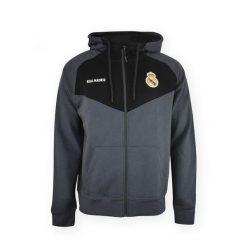 Nowoczesna bluza z kapturem Real Madryt. Czarne bluzy REAL MADRID, bez wzorów, z kapturem. W wyprzedaży za 298.41 zł.