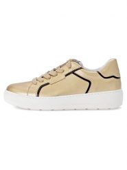 Gabor Skórzane sneakersy w kolorze złoto-czarnym rozmiar: 41. Czarne trampki Gabor, bez wzorów, bez zapięcia. Za 272.95 zł.