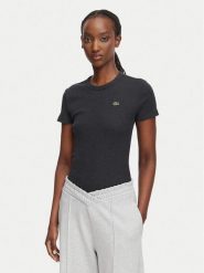 Lacoste T-Shirt TF5538 Szary Regular Fit. Szare t-shirty Lacoste, bez wzorów, z bawełny, bez kołnierzyka, bez ramiączek. Za 266.99 zł.
