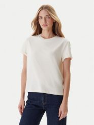 Mustang T-Shirt Monroe 1016755 Écru Relaxed Fit. T-shirty Mustang, xs, bez wzorów, z bawełny, bez kołnierzyka, bez ramiączek. Za 89.99 zł.