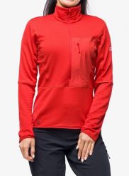 Bluza polarowa damska Berghaus MTN Arete LB HZ. Czerwone bluzy Berghaus, xl, bez wzorów, z materiału, bez kaptura. Za 453.45 zł.