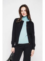 C& Jo Kardigan w kolorze czarnym rozmiar: 42. Czarne kardigany C& Jo, bez wzorów, ze splotem. Za 121.99 zł.