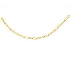 Złota bransoletka - paper clip. Żółte bransoletki Apart, złote. Za 1,239.00 zł.